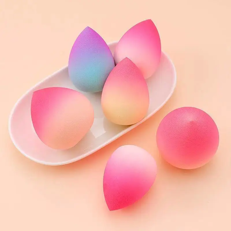 

Customized Private Label Logo Multicolor Peach Make Up Cosmetic Beauty Makeup Sponge Blender