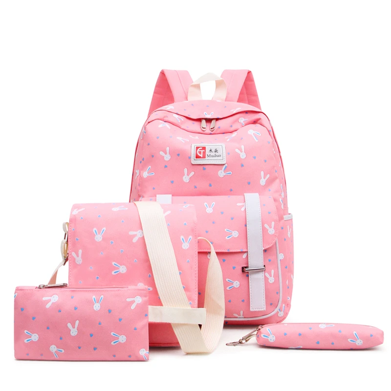 

2020 Preppy Unisex Nylon Backpack Waterproof Animal Prints Zip Soft Mochila Feminina School Bags For Teenage Girls Sac A Dos Bag