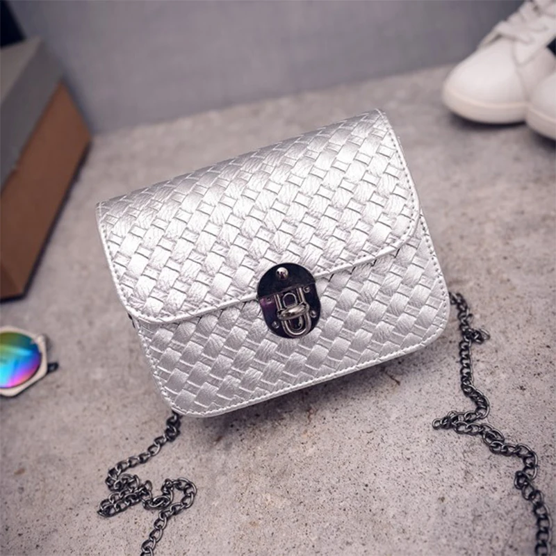 

Drop Shipping Weave Small Shoulder Bag Women Cheap Bags Designer Leather Fashion Cute Chain Fashionable Messenger Bags, Pink and red