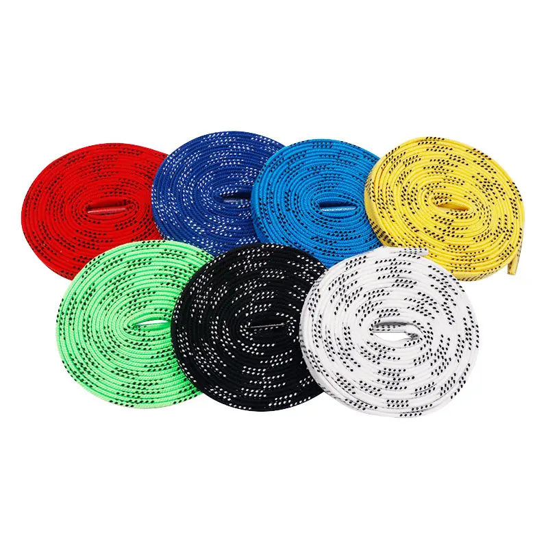 

Coolstring Manufacturer Wholesale 7 Colors Available High Quality Flat Shoestrings Hockey Shoelaces For Ice Hockey Shoes, Black, white, yellow, blue, and so on