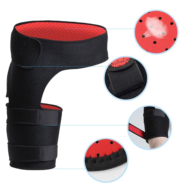 

Adjustable Sports Injury Recovery Neoprene Thigh Support Brace For Men And Women, Color can be customized
