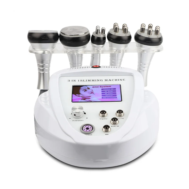 

Portable 5 in 1 Weight Loss rf Cavitation Body Slimming Beauty Machine, White