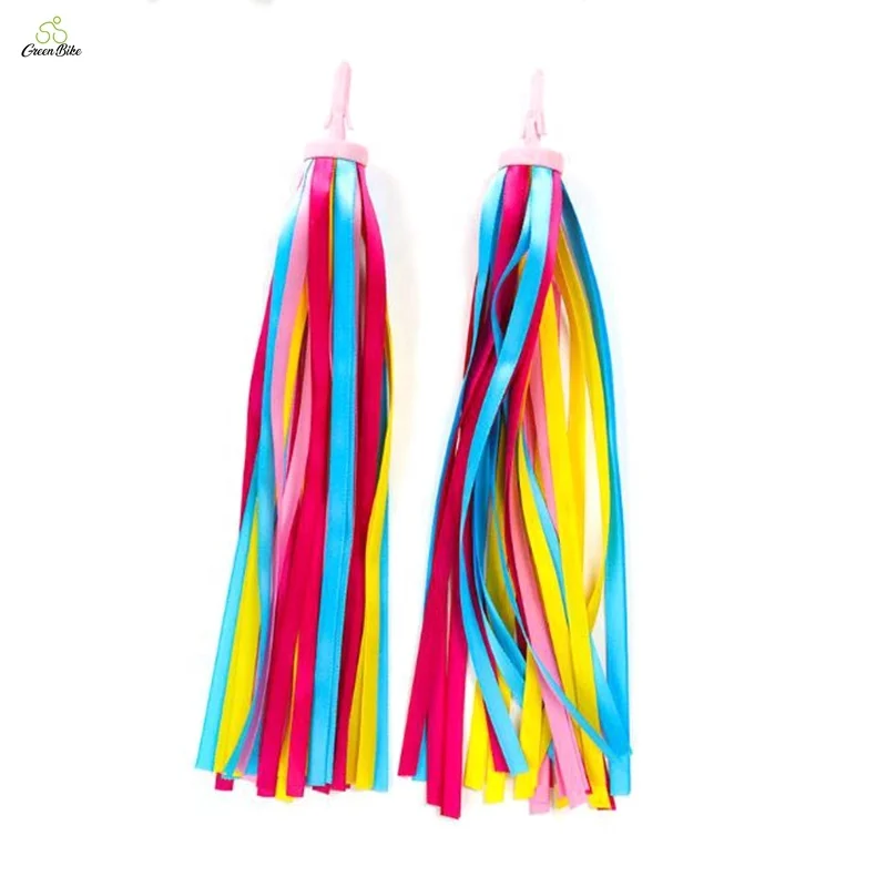 

Green Bike Children Scooter Accessories Ribbon Kid Balance Bike Streamer Multiple Colors Bike Streamer, Random color