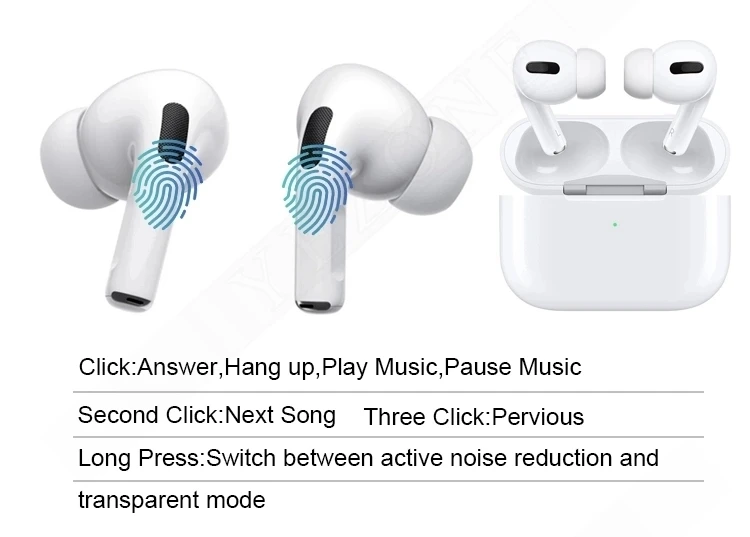 2019 New air pods pro 3 wireless earphone airpoding pro headphone bluetooth TWS 1:1 earbuds for Airpods for apple - ANKUX.COM