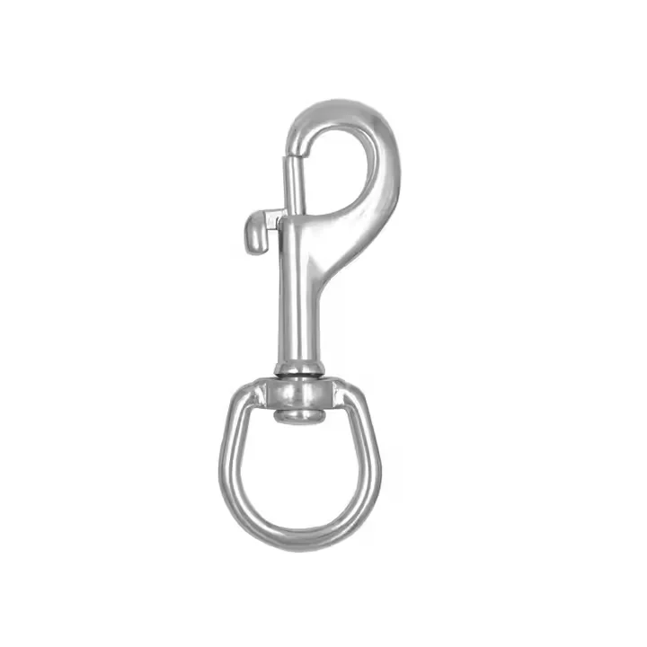 Dropshipping Underwater Sports Spring Clasp Durable Diving scuba Silver Hook 316 Stainless Steel Dive Bolt Snap Clip Hook