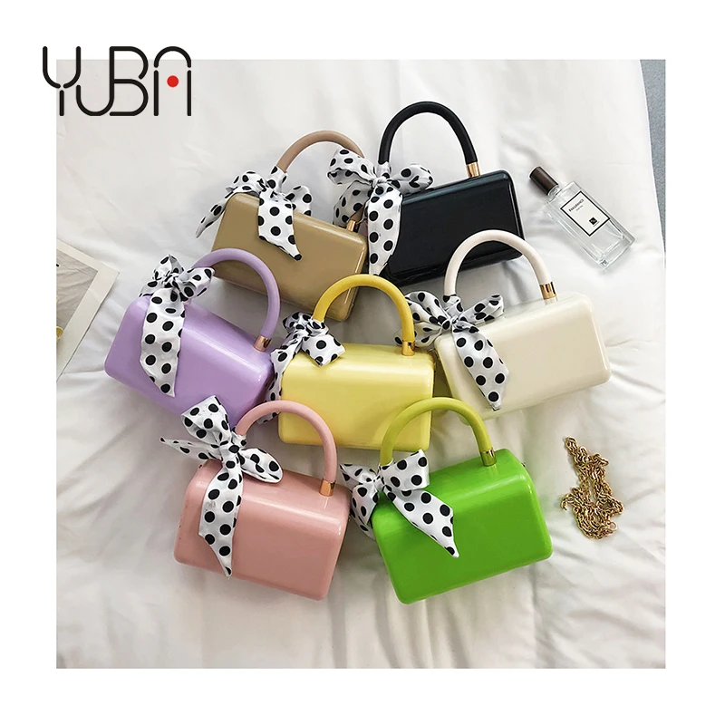 

hot sale Box Shape designer purses and ladies handbags women Acrylic Party Clutches Evening Bags, Customizable