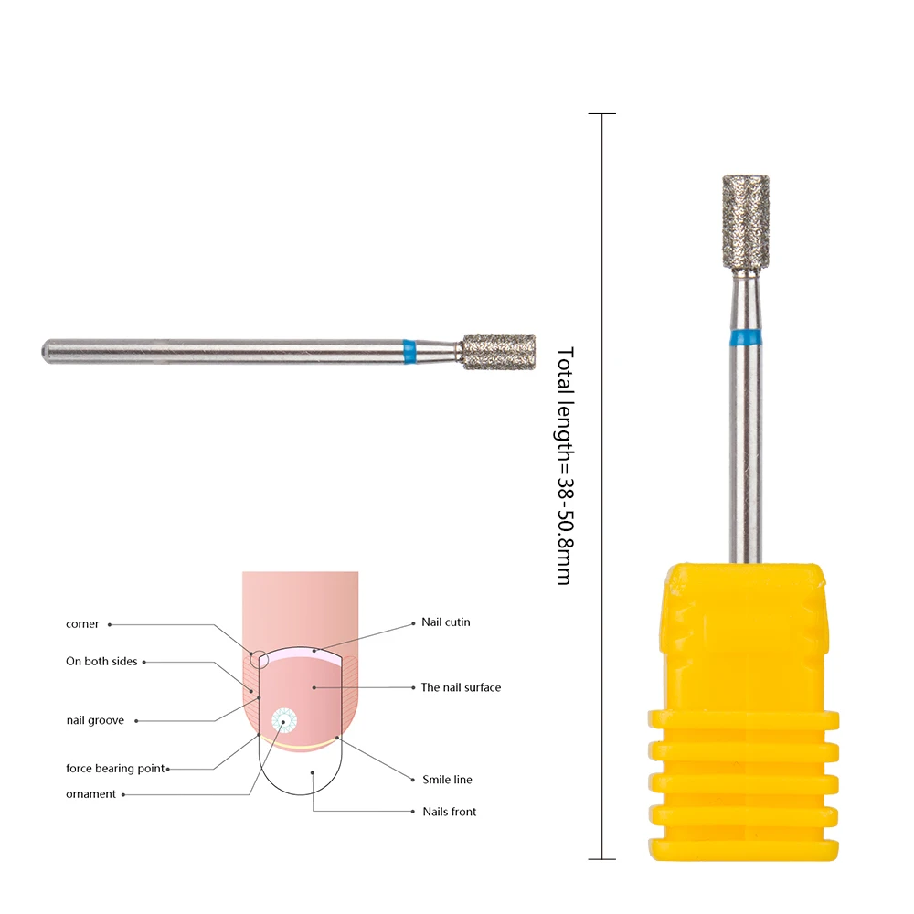 

Professional cuticle bit dental diamond burr russian manicure drill pedicure tools