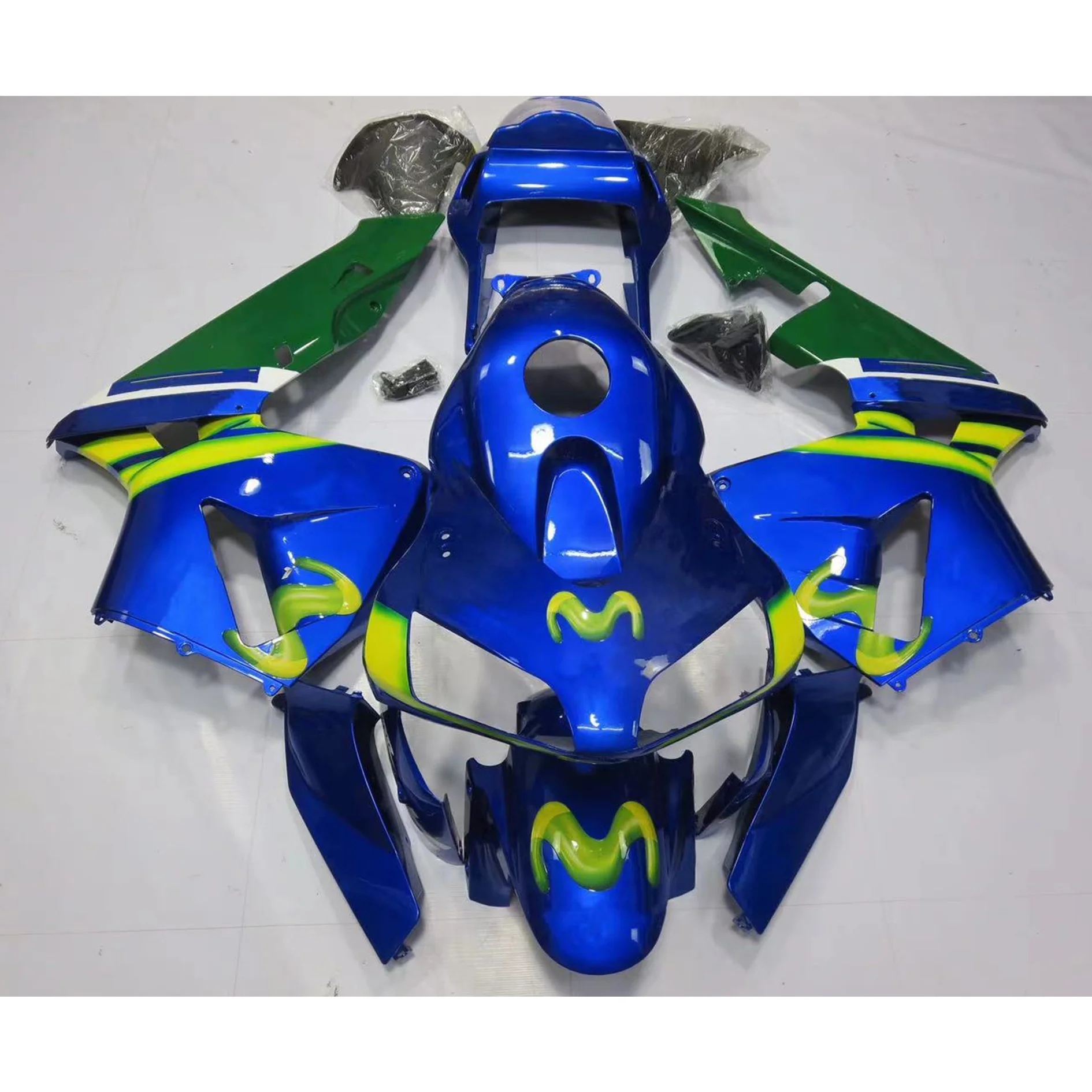 

2022 WHSC Green Blue Yellow OEM Motorcycle Accessories For HONDA CBR600 RR 2003-2004 03 04 Motorcycle Body Systems Fairing Kits, Pictures shown