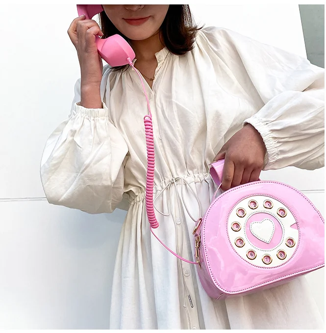 

2020 new sweet creative beautiful young girl funny number digital telephone purse, Picture
