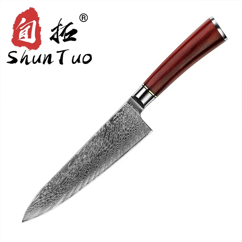 

67-layer steel plate forging damascus Vg10 kitchen knife wood handle cuchillos de chef de cocina japoneses, Customerized product