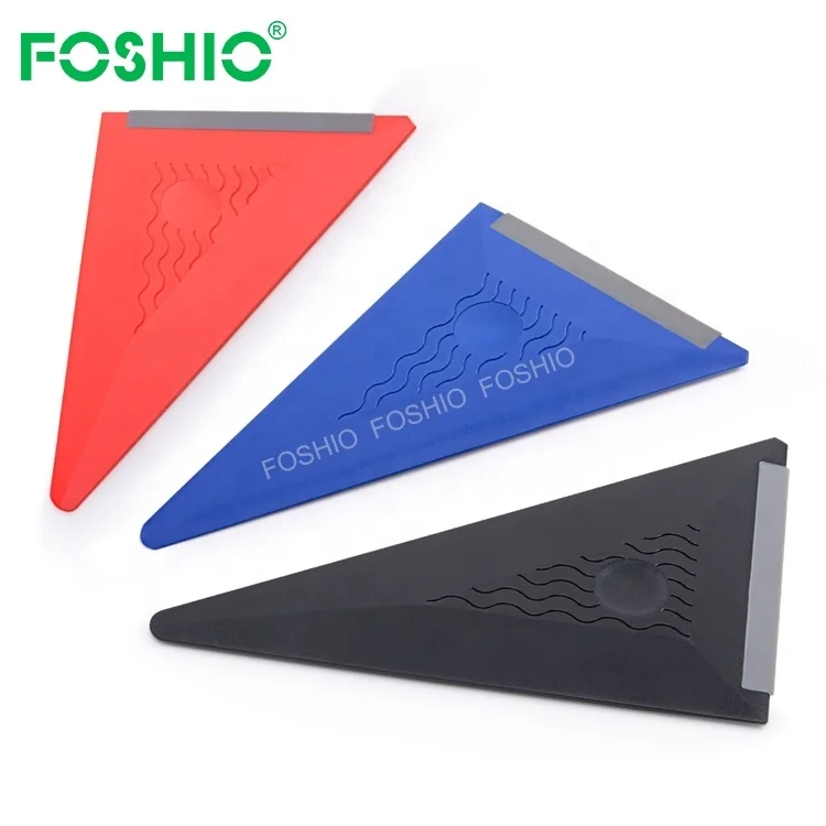 

New Arrival Car Anti-skid Triangle Soft Squeegee Window Tint Vinyl Tools, Blue,red,black