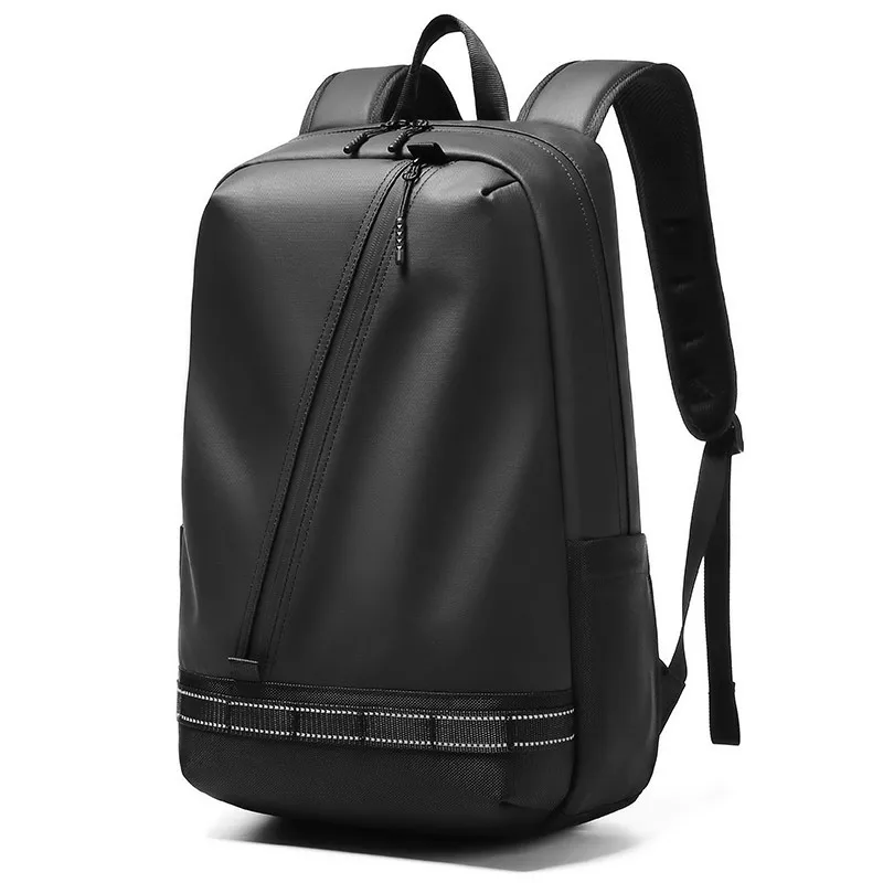 

New men's backpack large capacity schoolbag for primary and secondary school students Street trend waterproof outdoor Backpack, Black