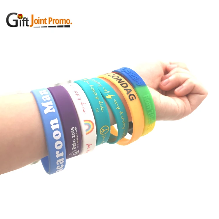 Custom Rubber Bracelets Bulk Personalized Rubber Bracelets Cheap Handband Silicone Wristband