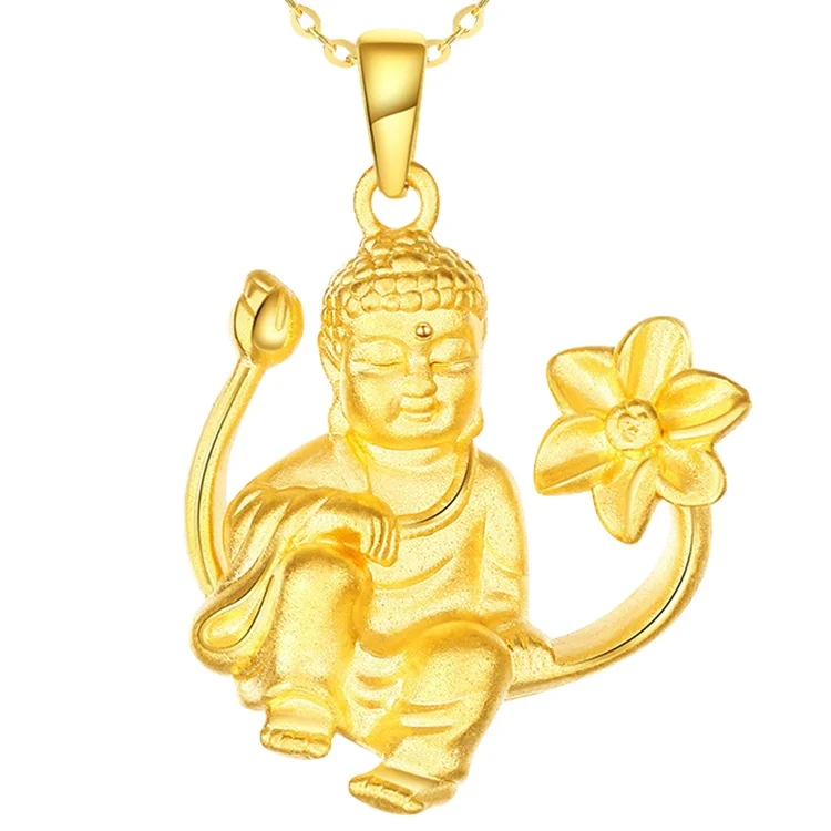

Hd0214 24K Gold Plated Jewelry Gold Plated Necklace Gold Plated Buddha Pendant