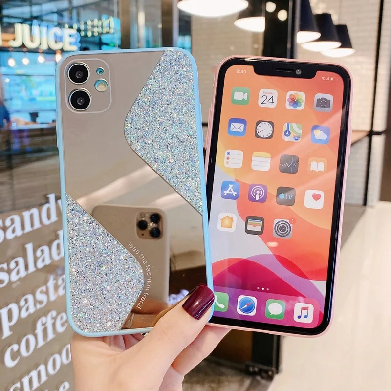 

Shockproof Tpu Pc For Iphone 11 Pro Max X Xr Xs Max Case Make Up With Mirror Cover For Iphone 12 Phone Case Mirror