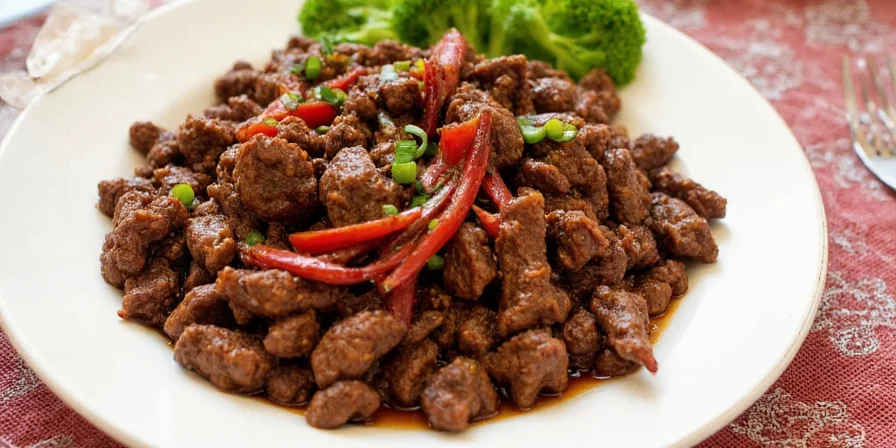 Meme of someone's tongue tingling after eating szechuan beef