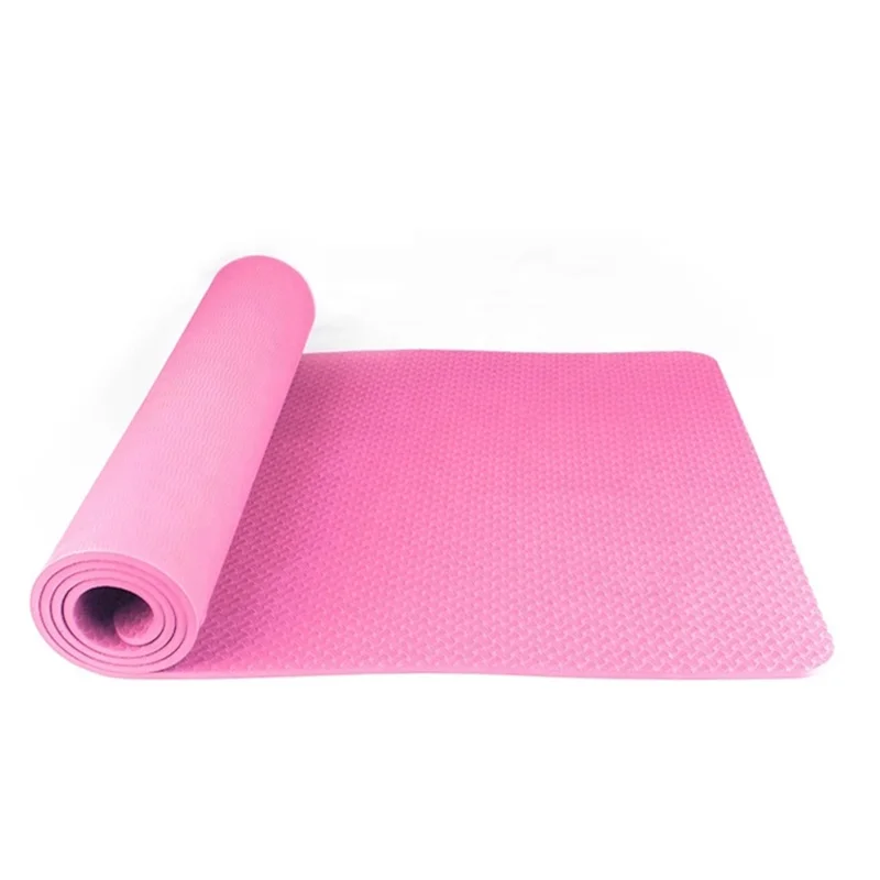 

2021 Trending Dropshipping Products Eco Freindly Top Quality Yoga Mat TPE 6MM Single Color Fitness Exercise Mat Supplier, Pink, purple, blue, black, green, violet