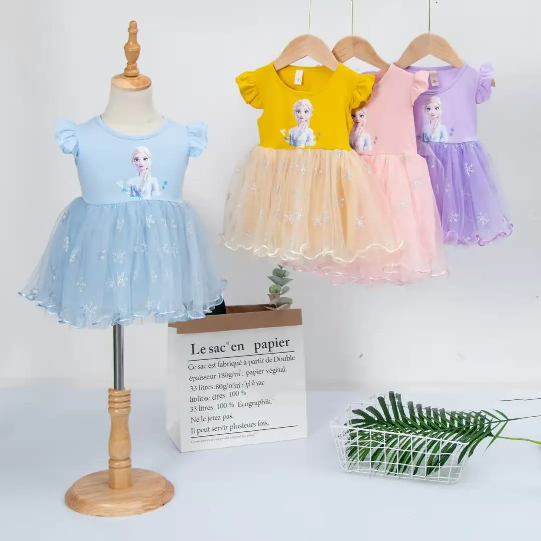 

Baby Girls Princess Summer Dresses Toddler Girl Elsa Cospaly Tutu Dress Birthday Gown Party Clothes