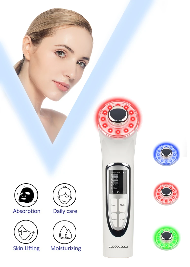 Lithium Ion Multi-Function Beauty Equipment Skin Care Portable  Vibration Ultrasonic Cleaning Machine Home Use Beauty Device