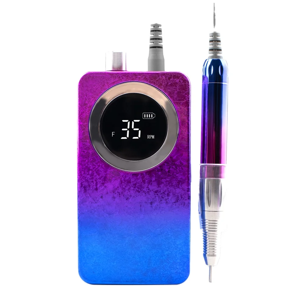 

2021 New nail drill machine 35000 rpm portable rechargeable, Gradient