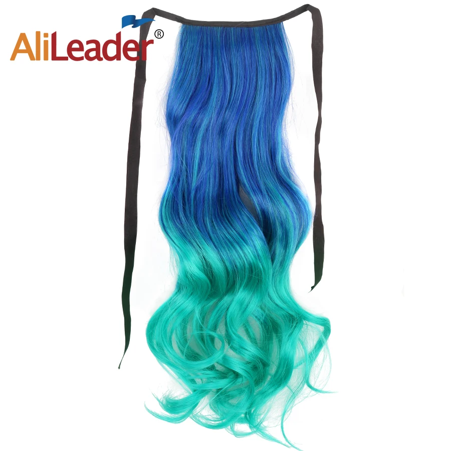 

AliLeader 20" Long Curly Clip In Hair Ponytail Hairpiece With Combs Synthetic Hair Pony Tail Hair