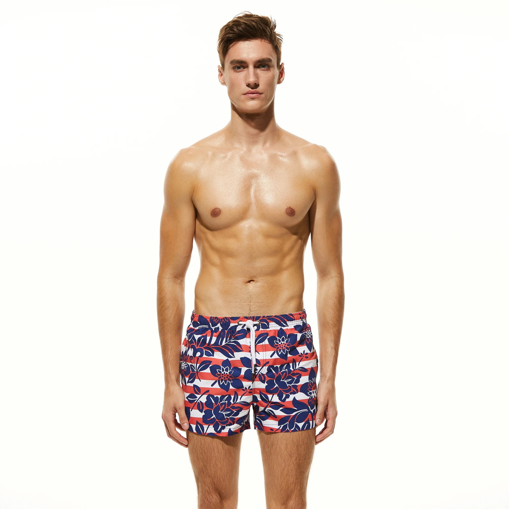 

Print Quick-drying Loose Casual Holiday Beach Pants Swimwear Swim Trunk Boxer Shorts For Man Men Wholesale, Accept customized