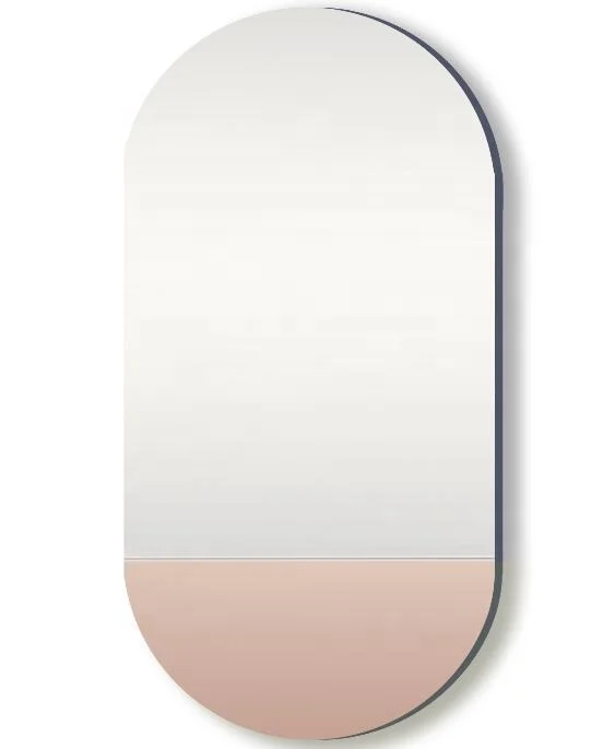 

SWT Amazon Modern Hotel Vanity Mirror Colored Bathroom Pink Glass Mirror