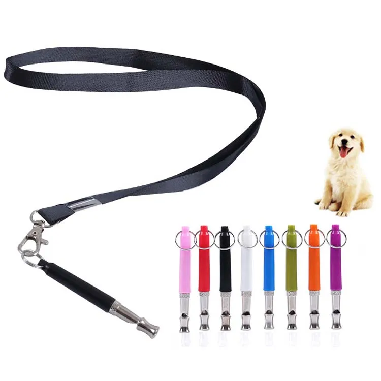 

Custom Logo Professional Ultrasonic Pet Training Tool Dog Training Whistle With Lanyard For Stop Barking