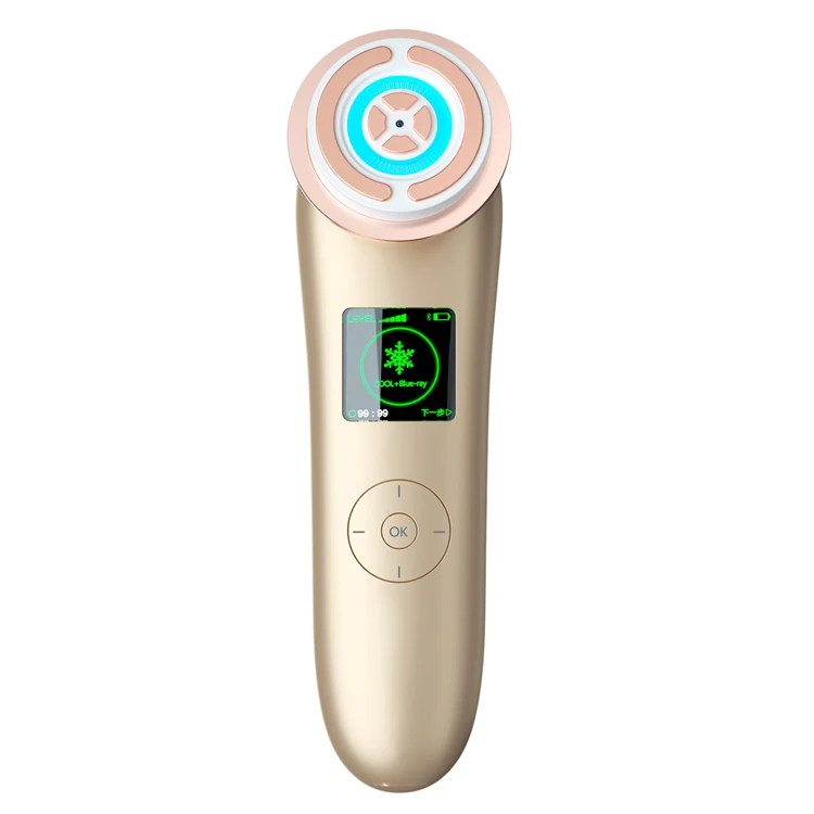 

Home use face beauty lifting machine rf ems red-ray blue-ray sonic massage skin tightening functional anti aging device, Customized for color