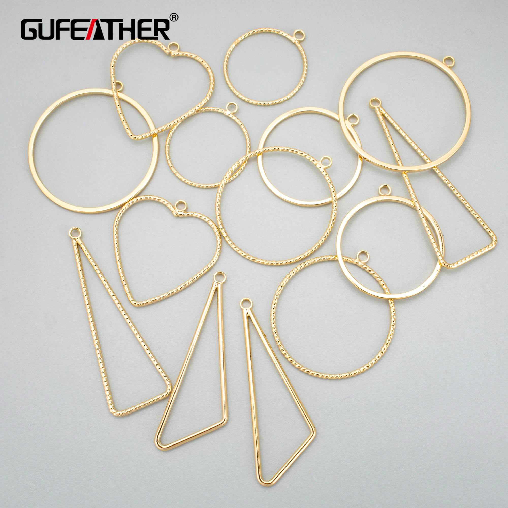 

MD63 jewelry accessories18k gold rhodium platedcoppercircle heart shapecharmmaking findingsdiy pendants20pcs/lot