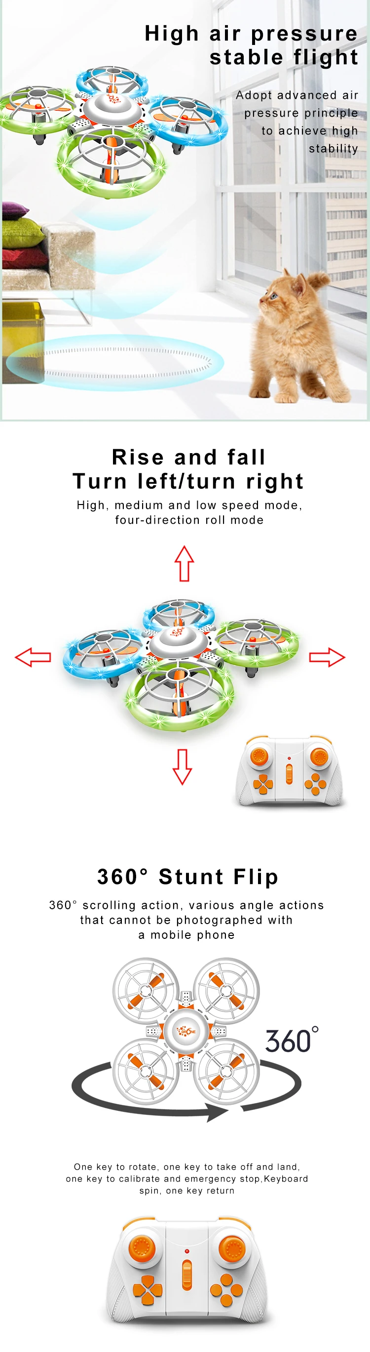 Wholesale mini quadcopter drone fixed height newest 2.4g rc quadcopter