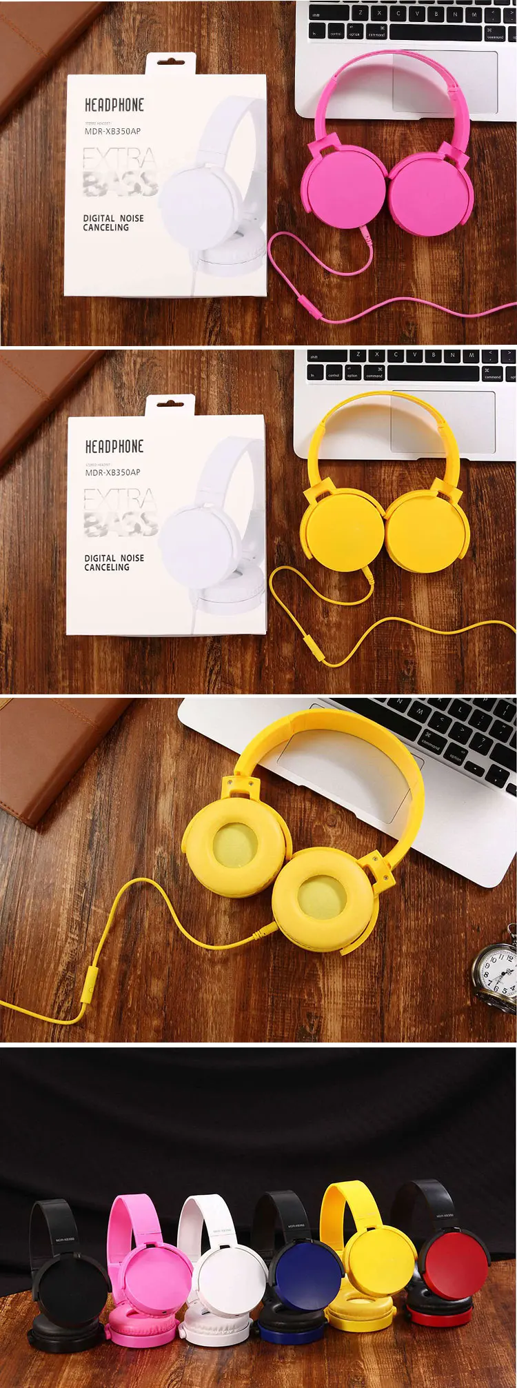 custom stereo wired headphones