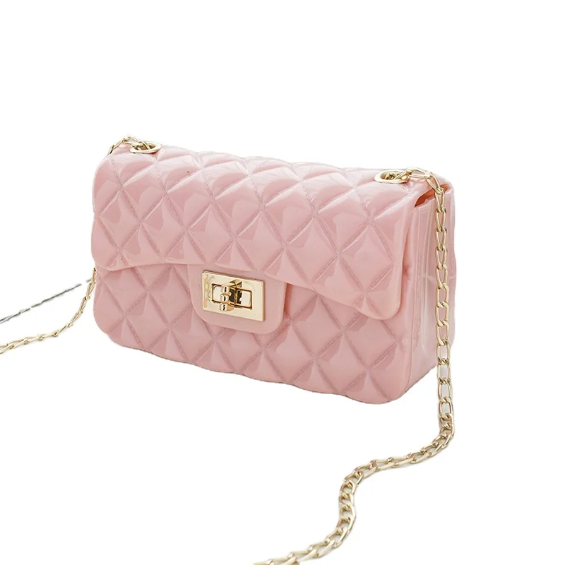

Summer small fresh and simple female new 2020 jelly messenger bag, Customized color