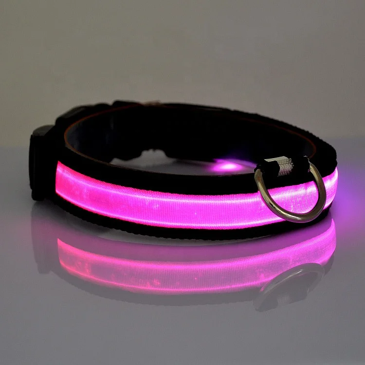 

Flashing Nylon Led Dog Cat Wholesale Pet Collar