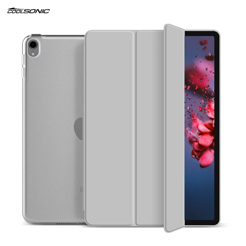

Three Folding Multi Color Flip Cover PU Leather Protective Tablets Case For Ipad6 / Air2, Multi colors