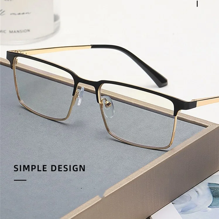 

Jiuling eyewear myopia rectangle men anti blue radiation computer eyeglasses custom logo designer brand fashion spectacles frame, Mix color or custom colors