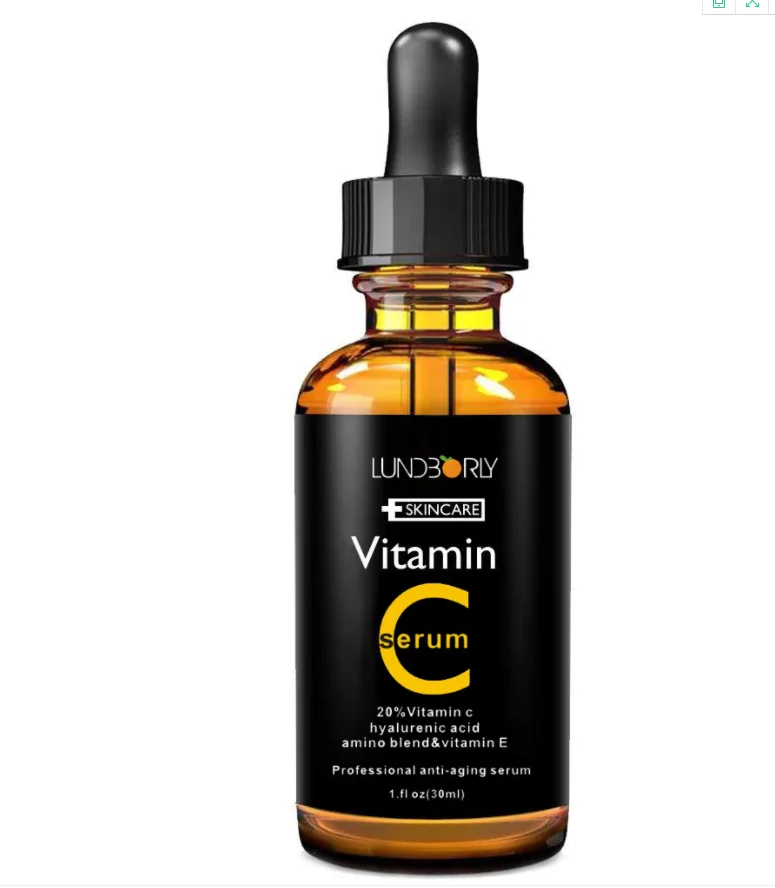 

LUNDBORLY 20% vitamin c moisturizing natural anti aging serum, Transparent