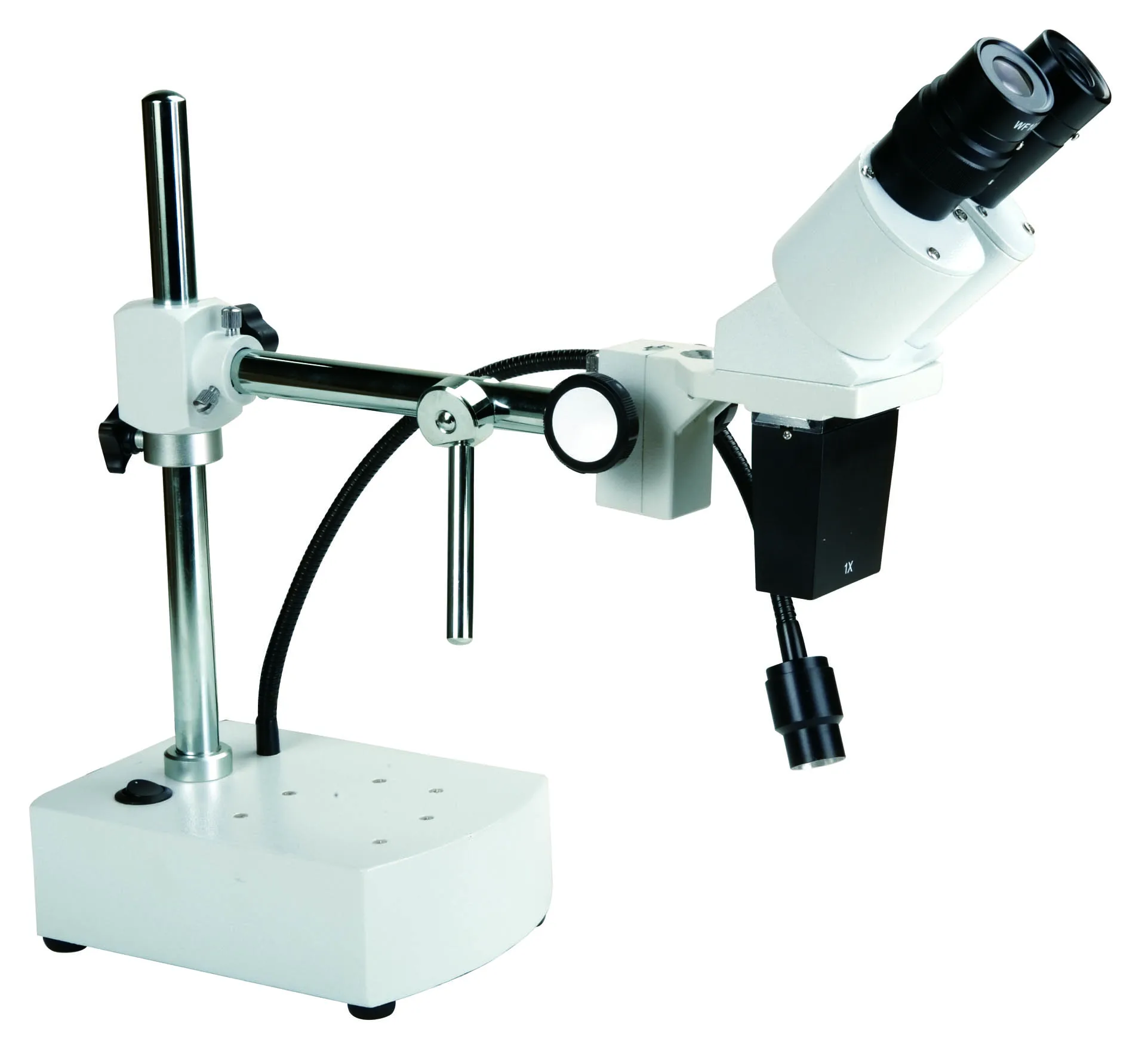 10x/20x Microsoldering Boomarm Stereo Microscope With Gooseneck Led