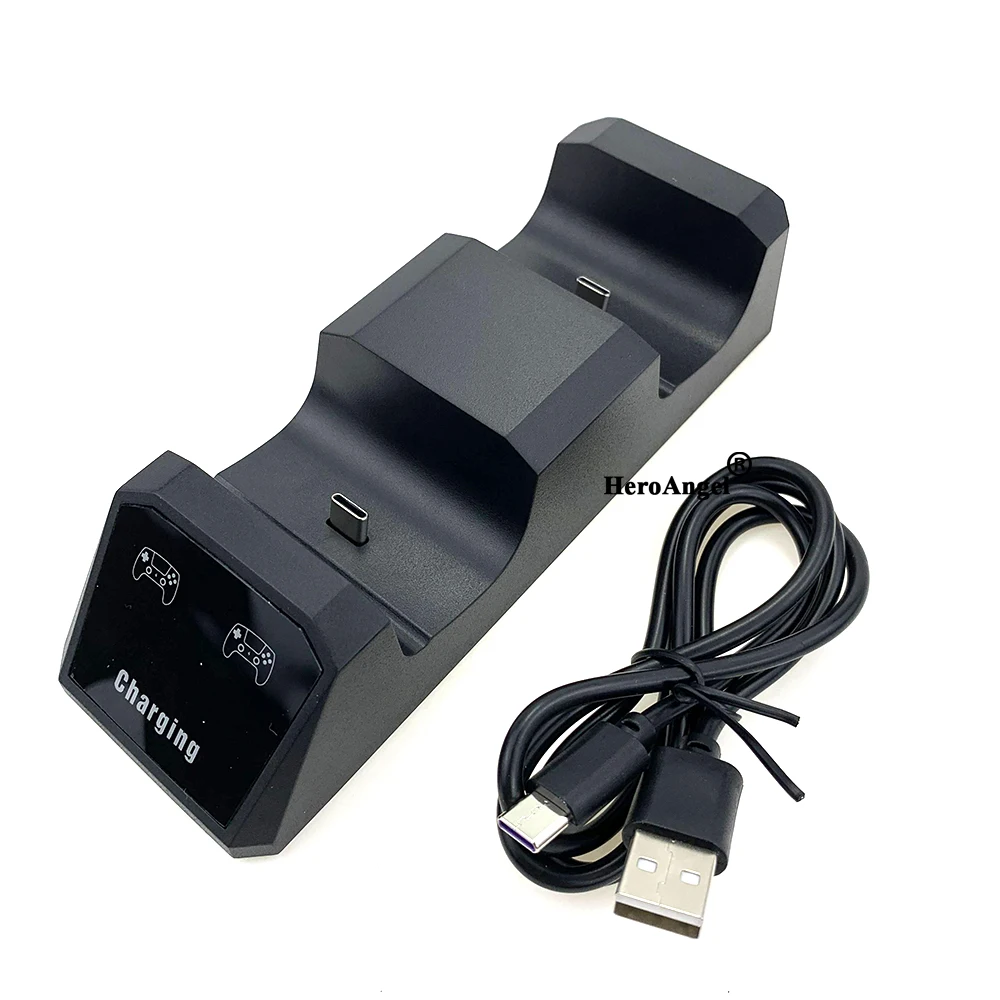 

For PS5 ABS Charging Dock Station Controller Type-c Charger Stand Holder With USB Cable For Play Station5 Gamepad Accessories