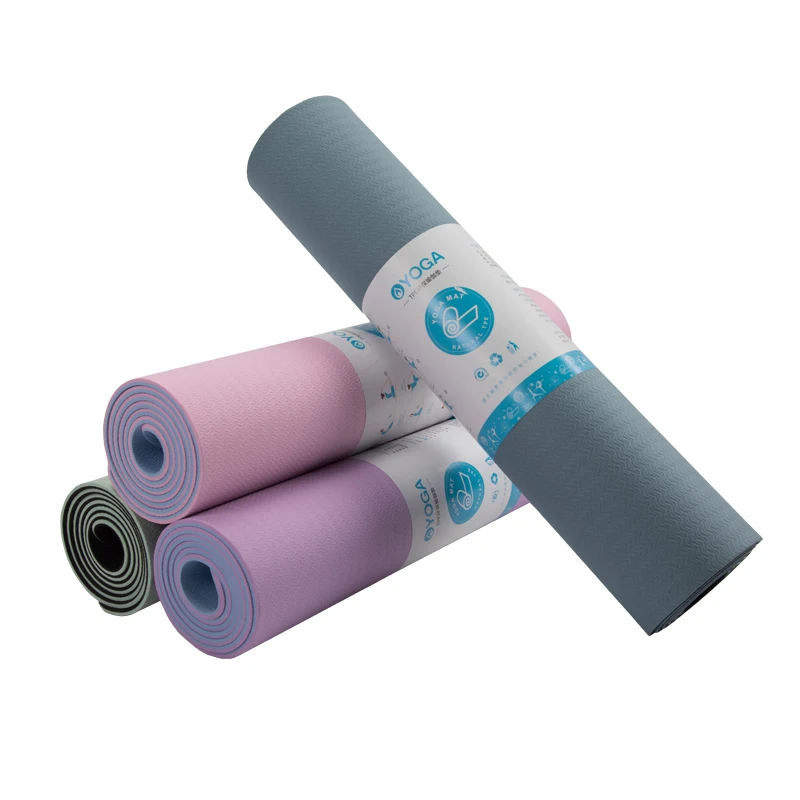 

Fitness High Quality Density Exercise Design Your Own Gym Beautiful TPE Yoga Mat, Customized