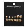 6pairs/lot metal shell turtle stud small earrings set