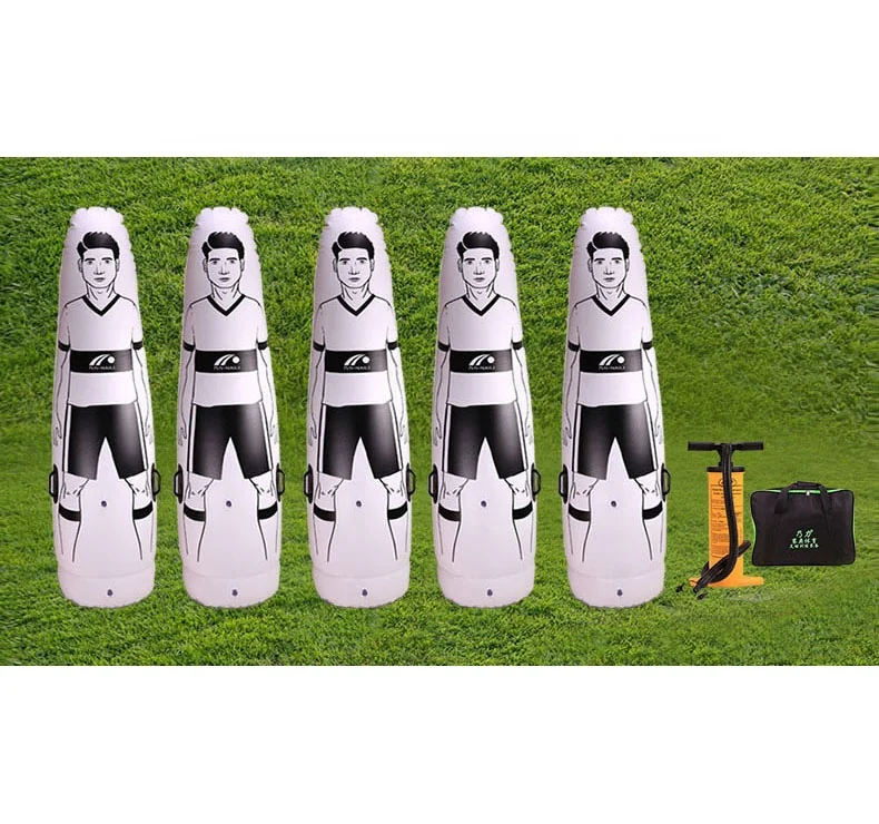 

PVC inflatable training dummy for football and soccer, Air Body Inflatable Goalkeeper with logo printing, White & black, yellow or customized