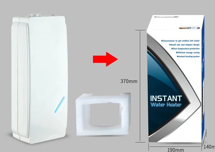 
5s heating small size 5500w instantaneous new instant electric hot shower water heater for kitchen 