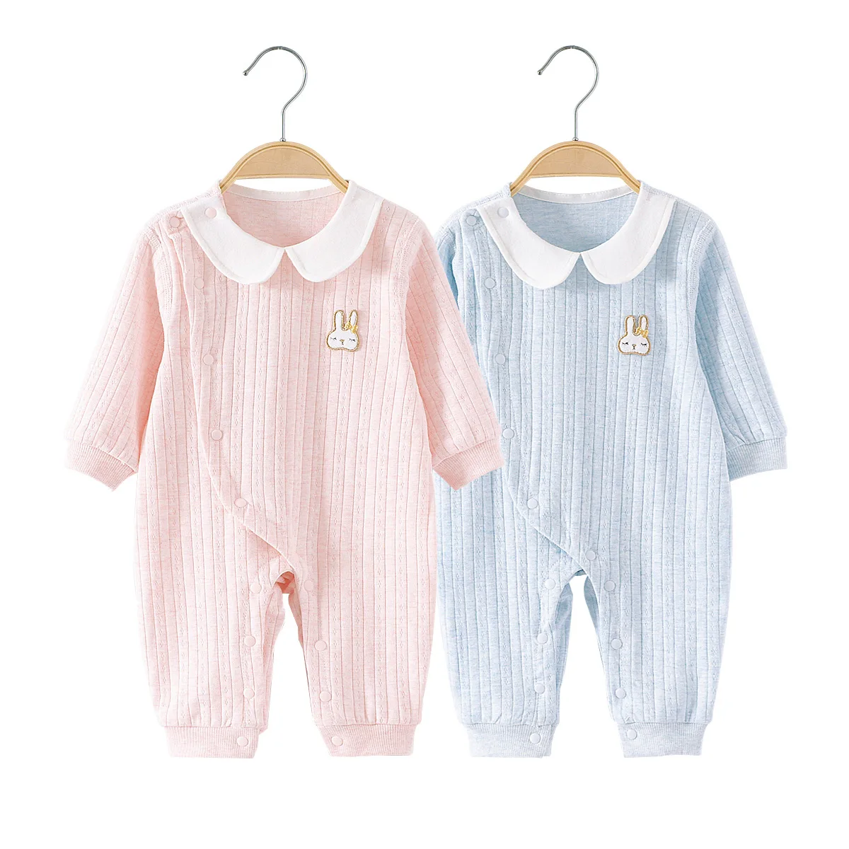 

Factory Wholesale Baby Bodysuit Double-Sided Jacquard Cotton Sublimation Blank Infant Baby Romper Climb Clothes