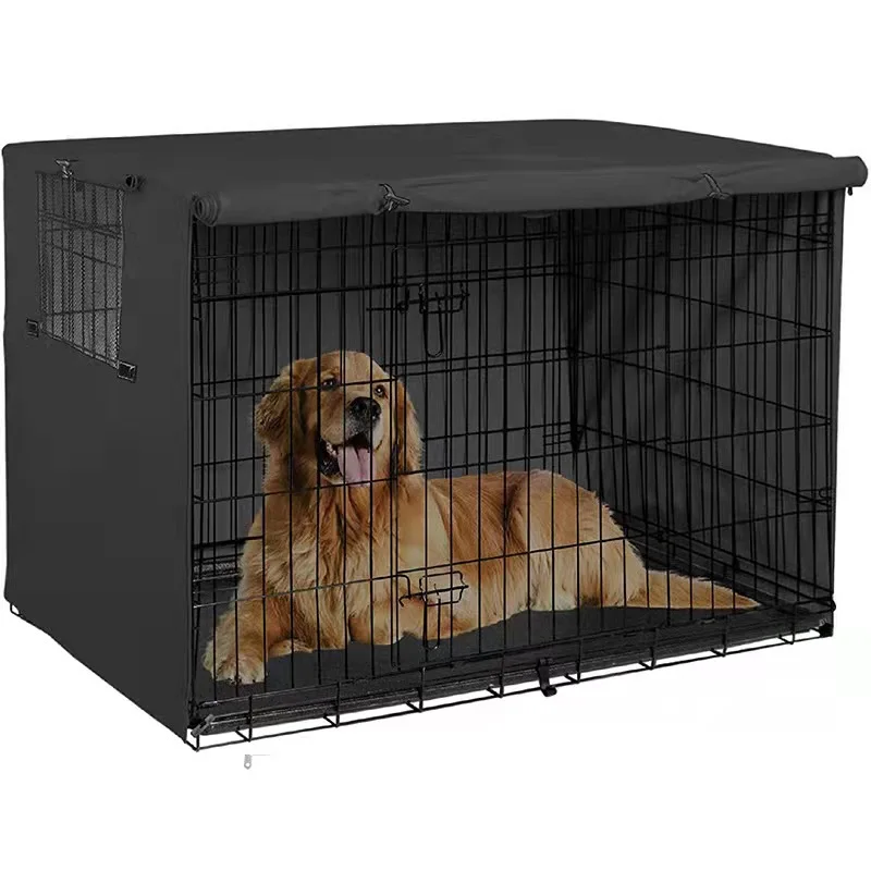 

Lightweight 600D Polyester Indoor/Outdoor Houses Durable Waterproof Pet Kennel Cages Carriers Dog Crate Cover, Customized color