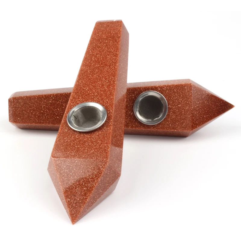 

Wholesale price red golden sand smoking pipe