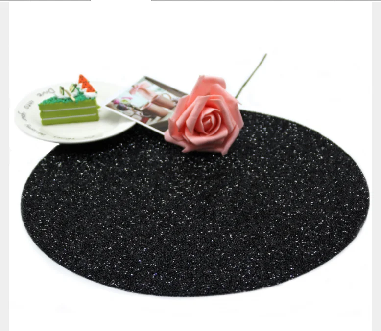 

Bling Round Gem Rhinestone Decorative Table Mats Placemats, Customized