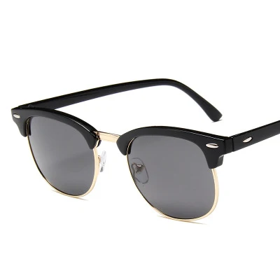 

2021 Wholesale Fashion River sunglasses for women and men metal half frame eyewear, 7 colors