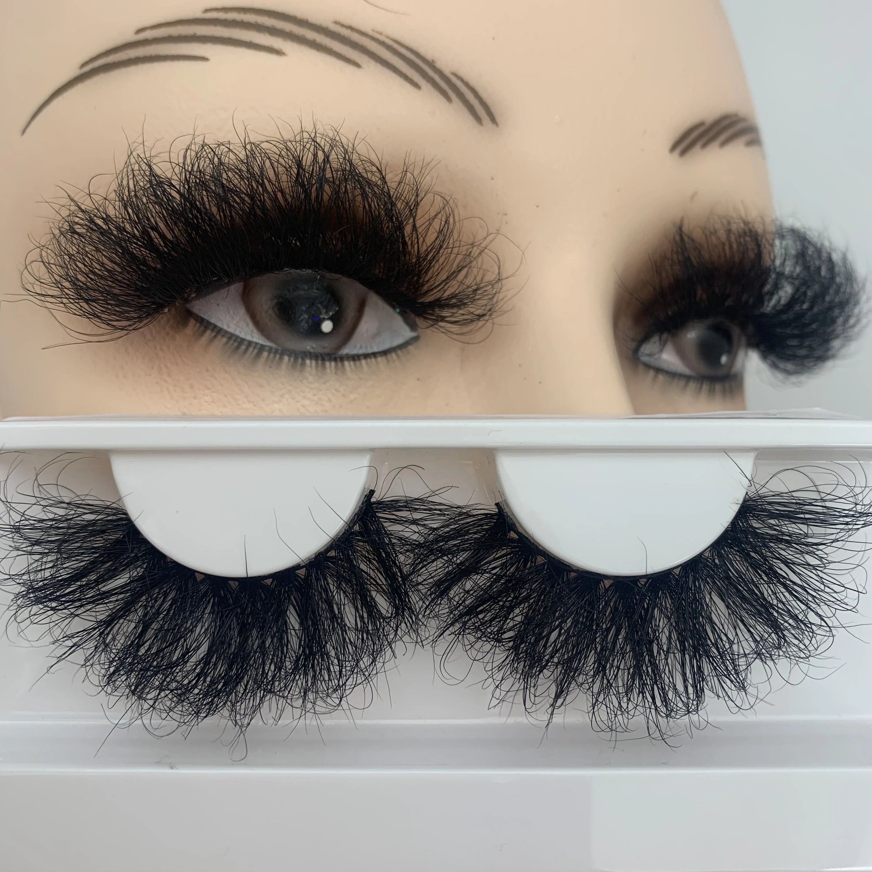 

Wispy Fluffy Mink Lashes3d Wholesale Vendor 25mm Lashes Packaging Super Cute Mink Lashes 5D