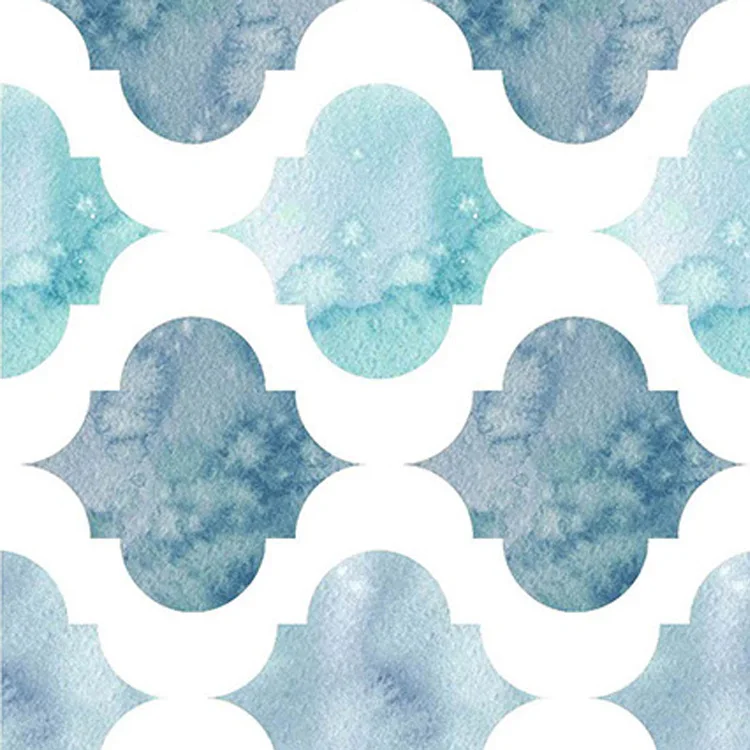 
Geometric Quatrefoil polyester Shower Curtain Vintage Farmhouse Moroccan Tile Pattern Modern Art Home Bathroom Decor Curtain 